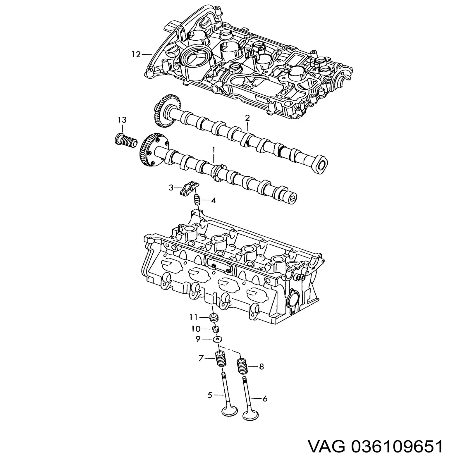 Купити 036109651 VAG Сухар клапану