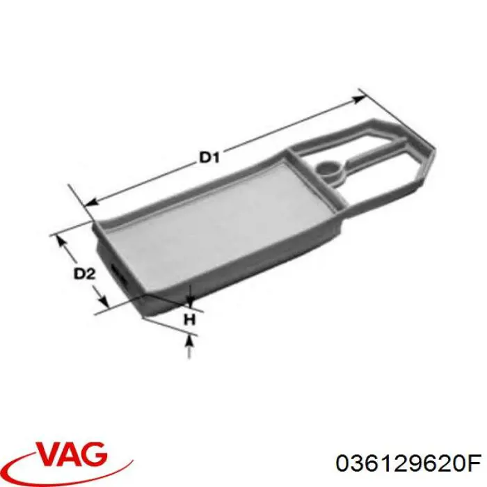 Купити 036129620F VAG Автомобільний фільтр повітря