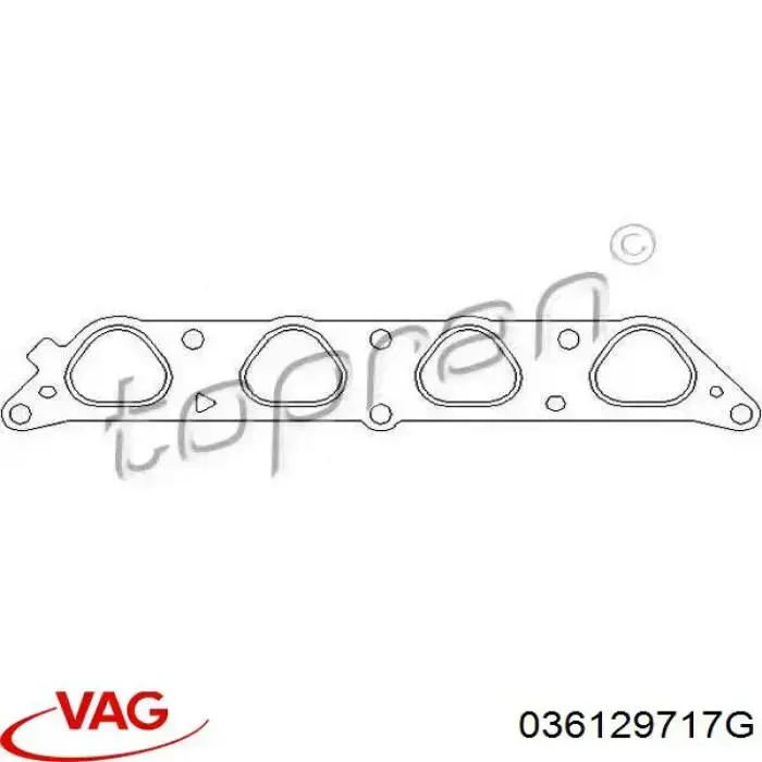 Купити 036129717G VAG Прокладка впускного колектора