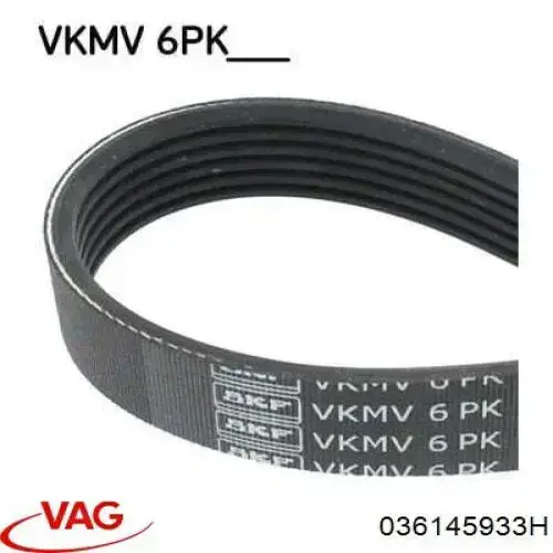 Клиновий ремінь VAG 036145933H ціна, від 14.21 USD