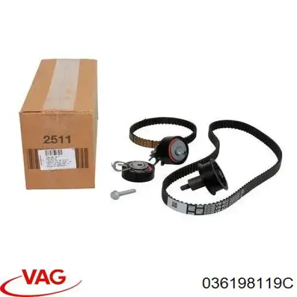 Комплект ГРМ VAG 036198119C ціна, від 246.89 USD