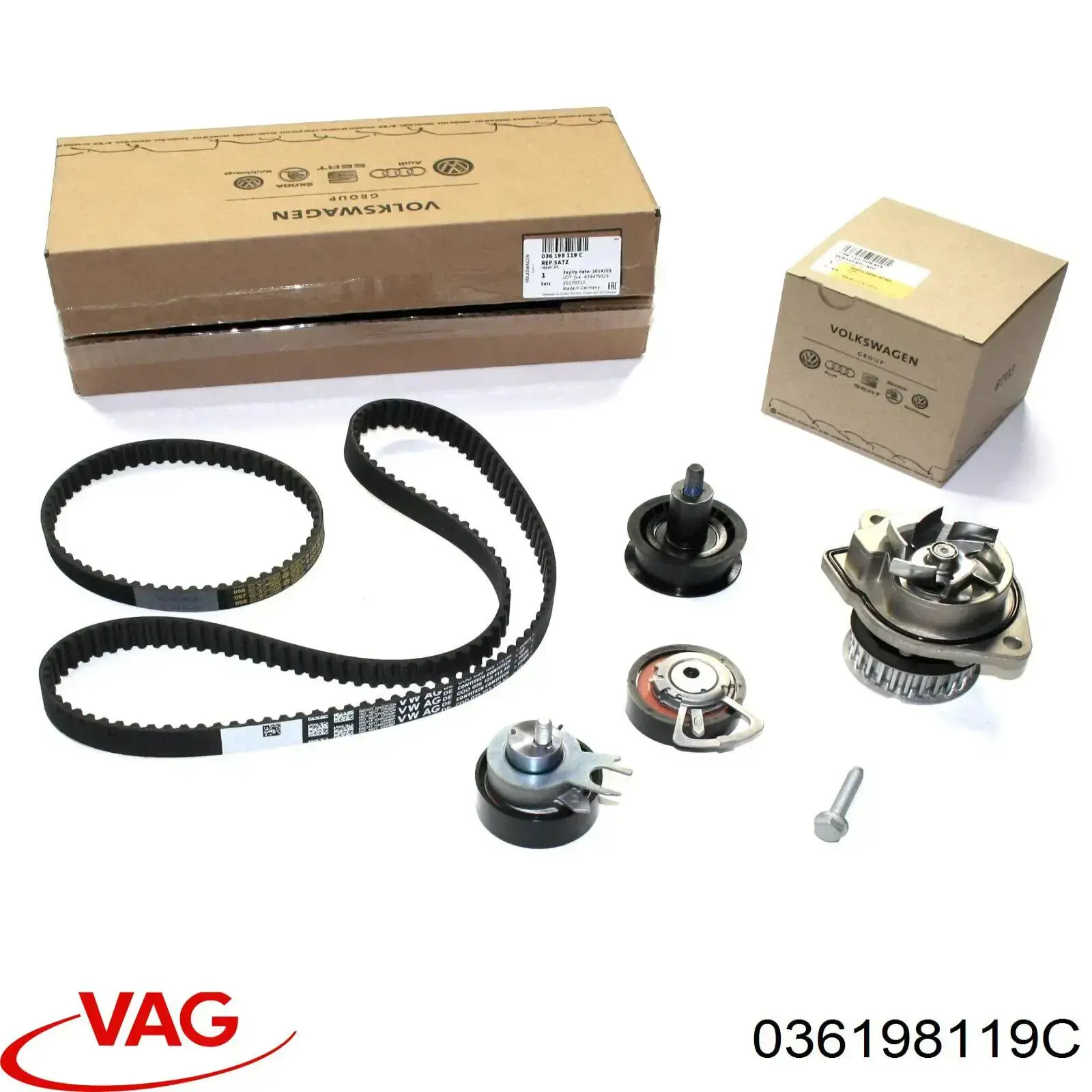 Комплект ГРМ 036198119C VAG
