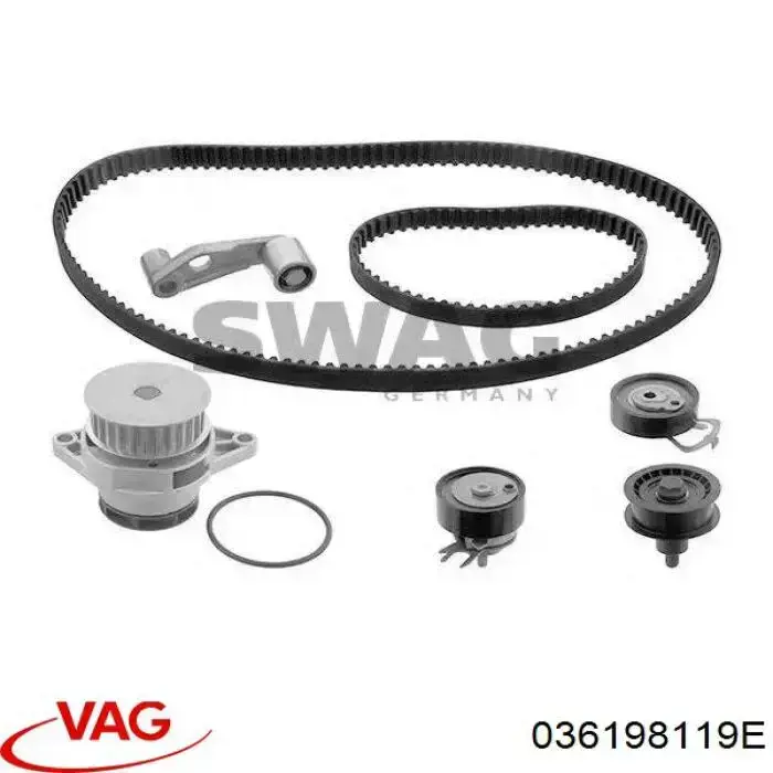 036198119E VAG Ремінь ГРМ, комплект