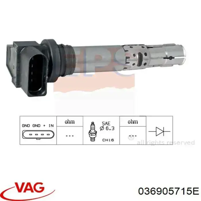Котушка VAG 036905715E