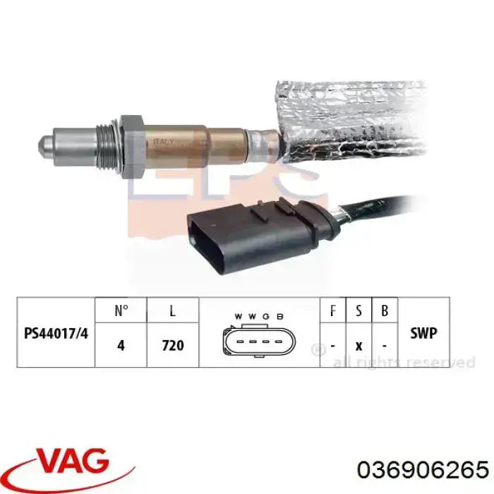 Лямбда датчик кисню VAG 036906265 ціна, від 31.77 USD