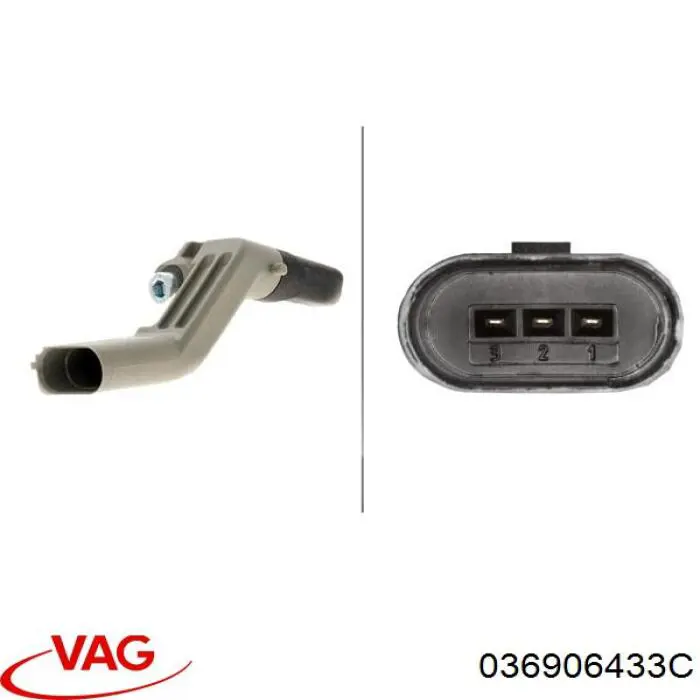Датчик обертів колінвалу VAG 036906433C ціна, від 6.35 USD
