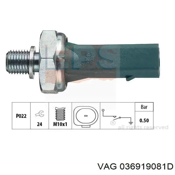 Манометри (показник тиску масла) VAG 036919081D ціна, від 4.21 USD