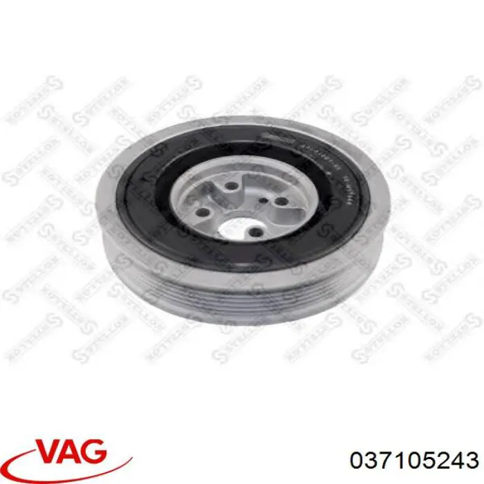 037105243 VAG Демпфер колінвалу