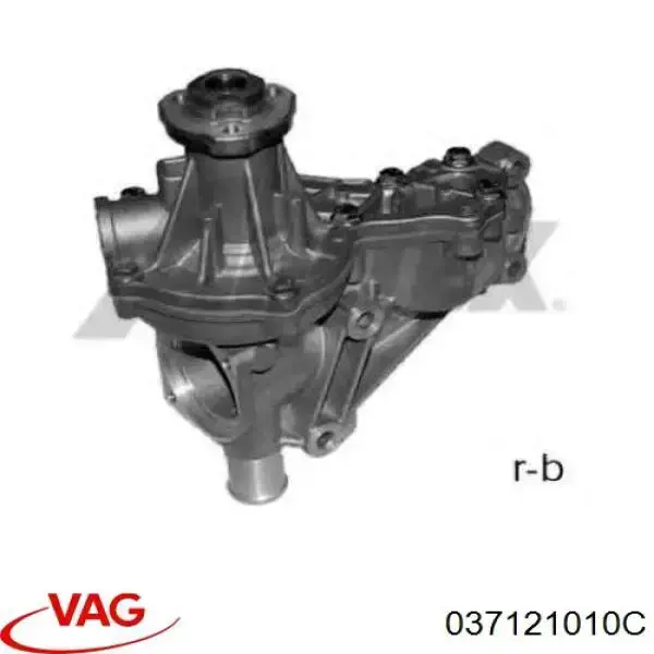 Помпа водяна (насос) охолодження, в зборі з корпусом 037121010C VAG