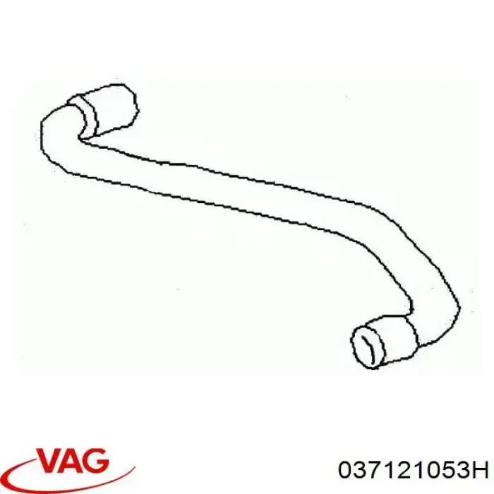 Патрубок термостата 037121053A VAG