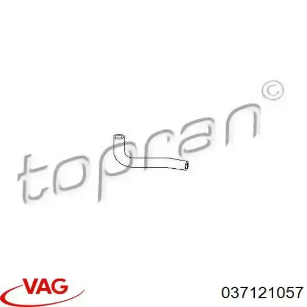 Патрубок системи охолодження Hans Pries (Topran) 100717586