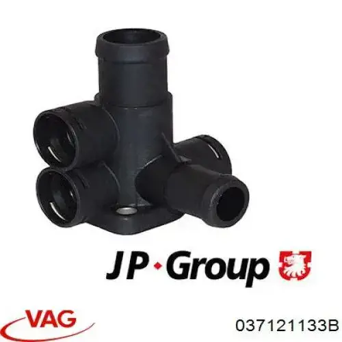 Фланець системи охолодження (трійник) VAG 037121133B ціна, від 2.64 USD