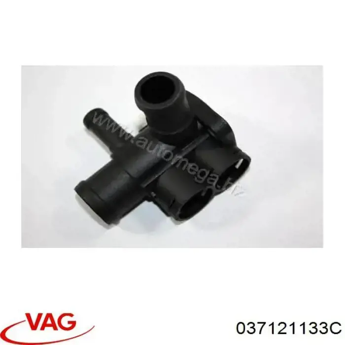 Фланець системи охолодження (трійник) VAG 037121133C ціна, від 2.75 USD