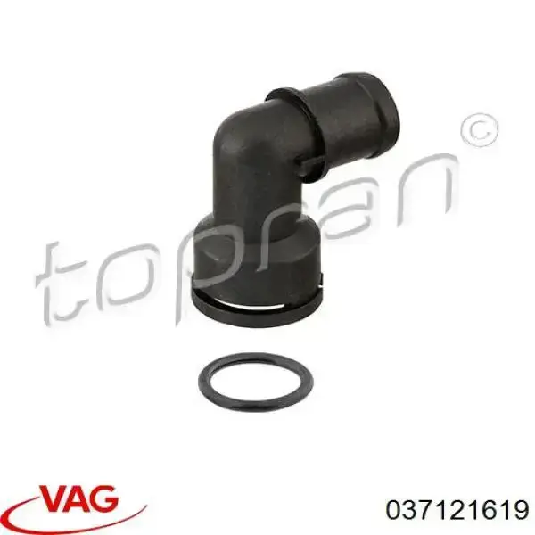 Купити 037121619 VAG Фланець системи охолодження (трійник)