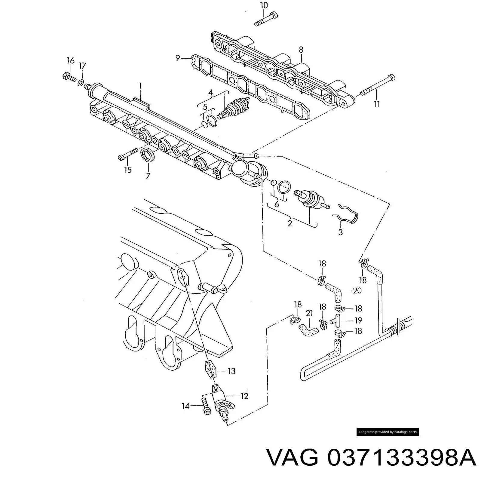 Ущільнююче кільце форсунок інжектора Volkswagen Vento седан (1H2) (1991 - 1998) ціна, від  
