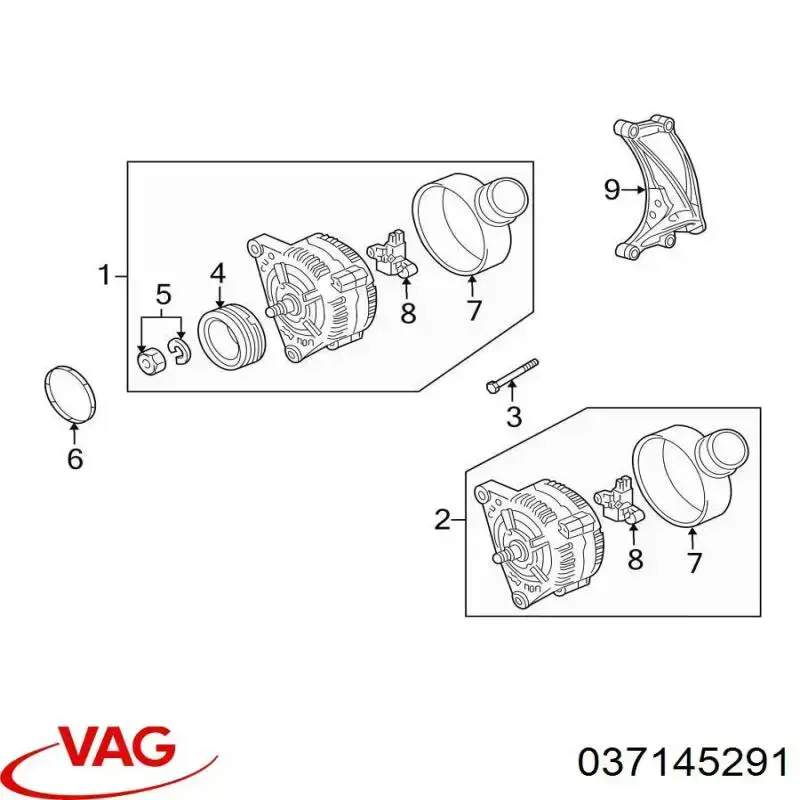  VAG 037145291 ціна, від 3.80 USD