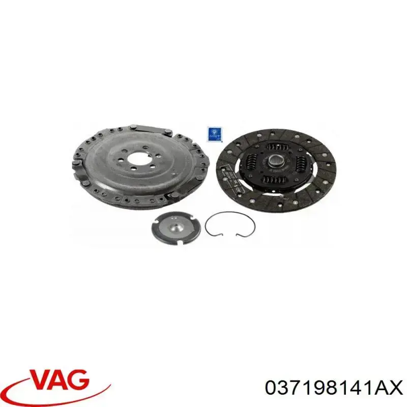 Купити 037198141AX VAG Комплект зчеплення (диск, корзина, підшипник)
