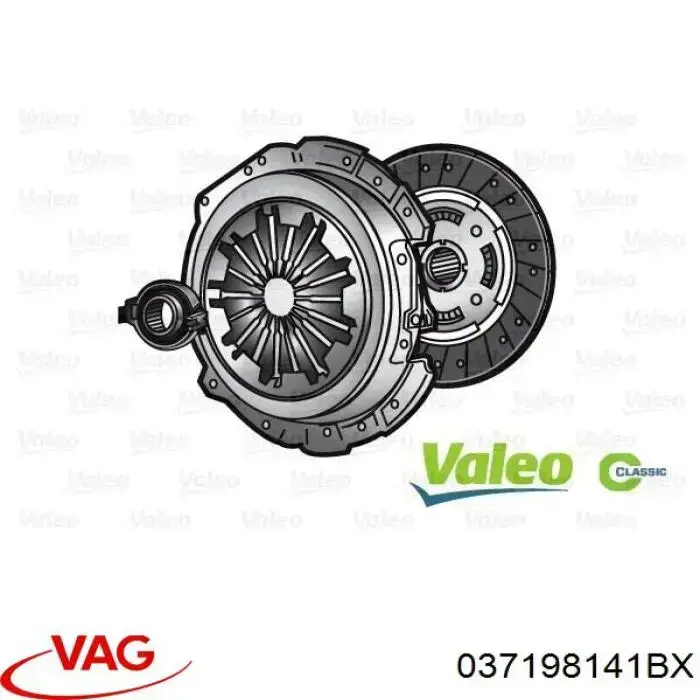 Купити 037198141BX VAG Комплект зчеплення (диск, корзина, підшипник)