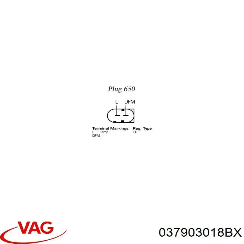 037903018BX VAG Авто генератор