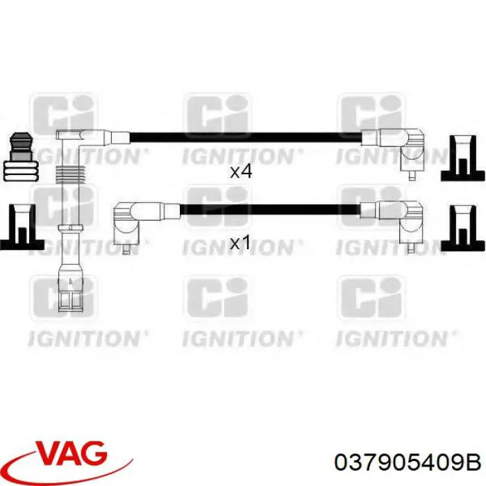 037905409B VAG Проводи високовольтні