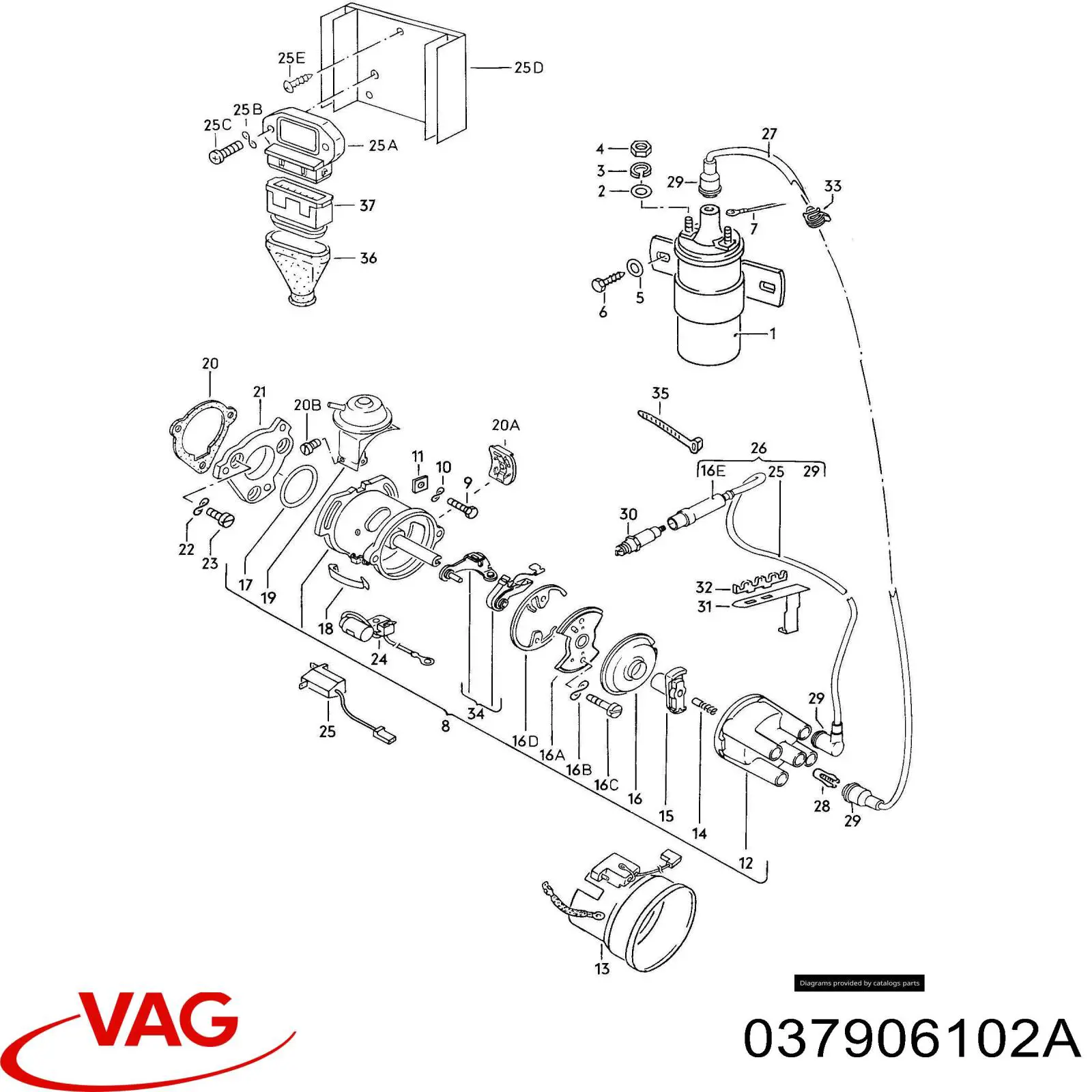  VAG 037906102A ціна, від 5.28 USD