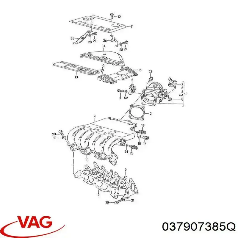 Потенціометр VAG 037907385Q ціна, від 18.02 USD