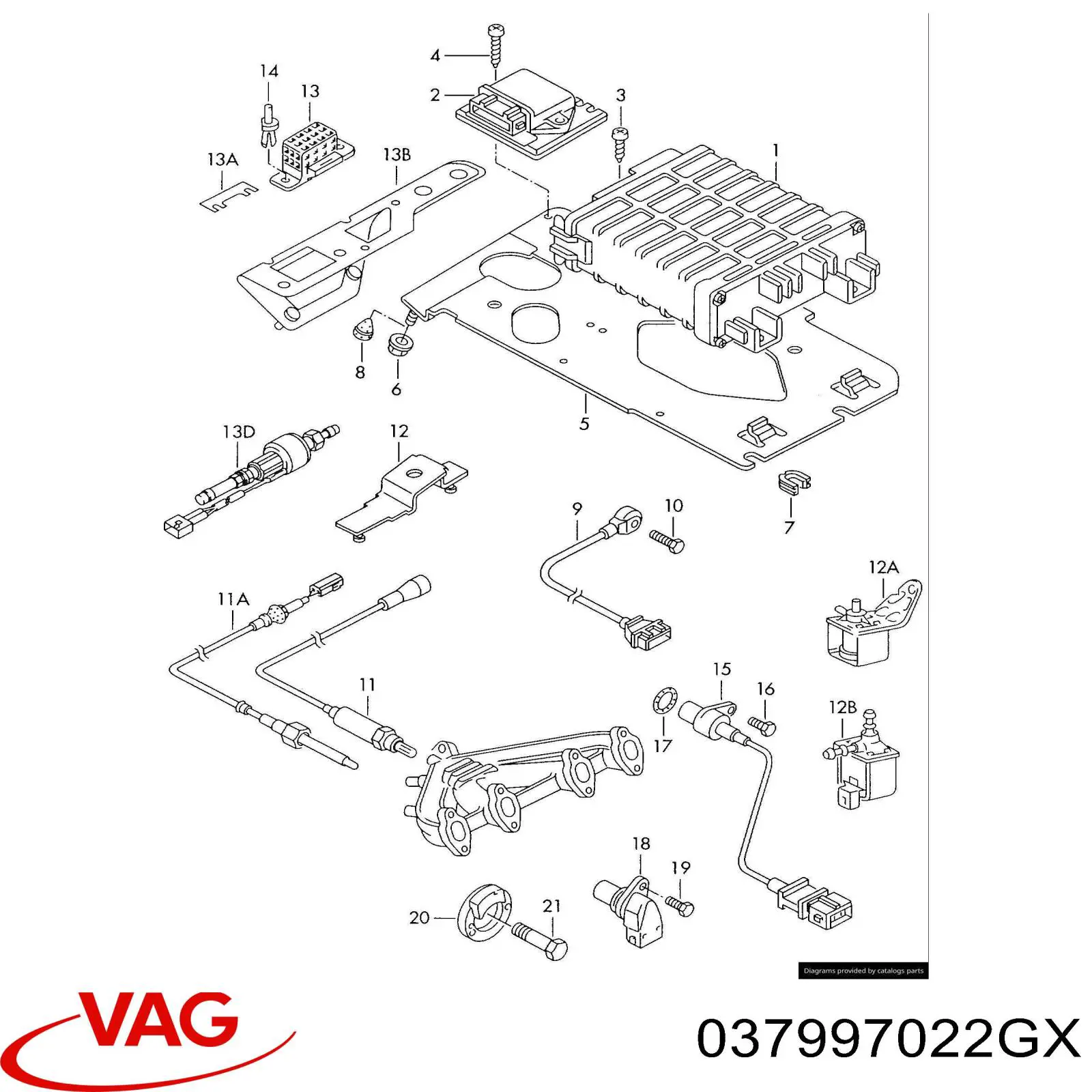 ЕБУ VAG 037997022GX ціна, від 282.80 USD