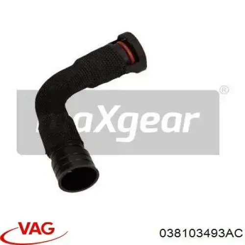 Патрубок вентиляції картера 038103493AC VAG
