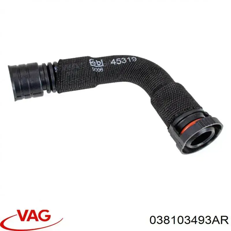 Трубка картера повітряна VAG 038103493AR ціна, від 9.59 USD