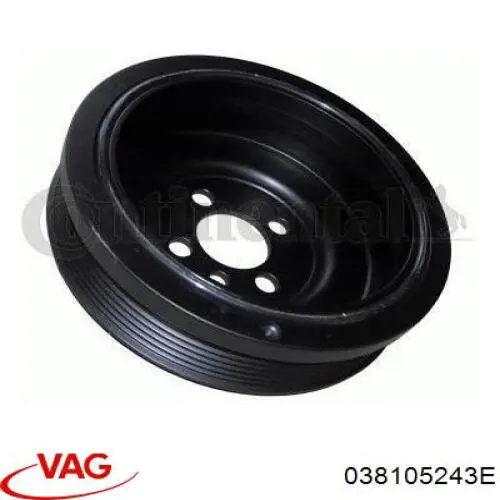 Демпферний шків колінвала VAG 038105243E