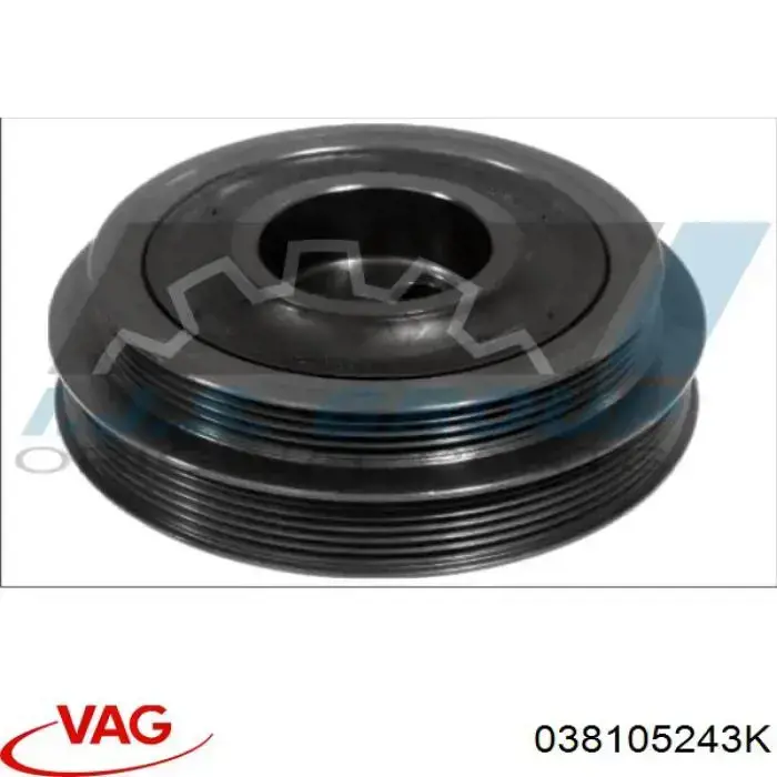 Демпферний шків колінвала VAG 038105243K