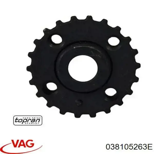 Зірочка приводу коленвала двигуна VAG 038105263C ціна, від 10.36 USD