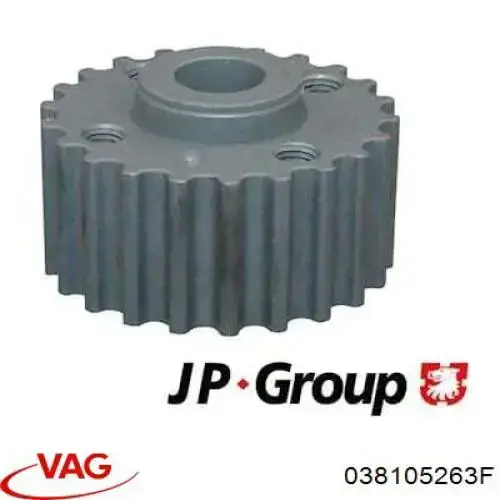 Зірка-шестерня приводу коленвалу двигуна 038105263F VAG