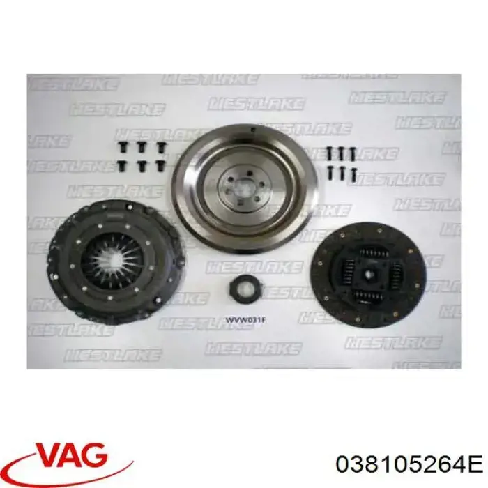 Купити 038105264E VAG Комплект зчеплення (диск, корзина, підшипник)