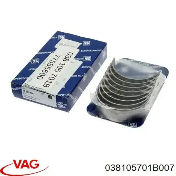 Шатунні вклалиші колінвала STD VAG 038105701B007 ціна, від 29.01 USD
