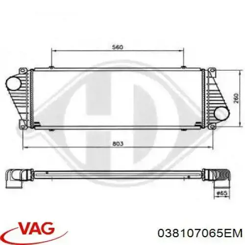 Поршень в комплекті на 1 циліндр, STD 038107065EM VAG