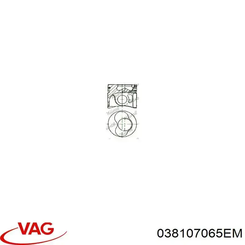 Купити ENT050044STD Engitech Поршень в комплекті на 1 циліндр, STD