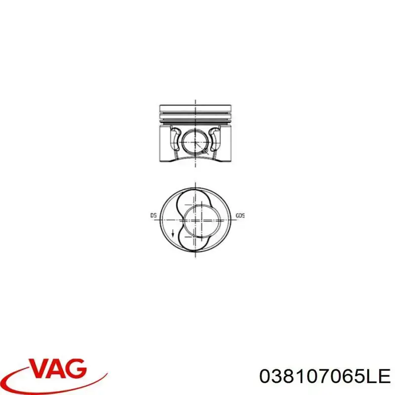 Поршень в зборі Mahle Original 028PI00112000 ціна, від 120.62 USD