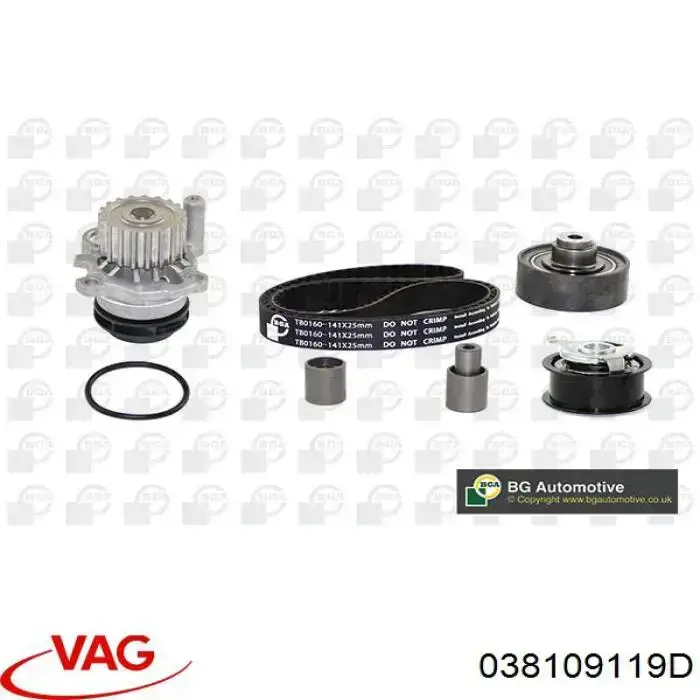 Зубчастий ремінь VAG 038109119D ціна, від 31.93 USD
