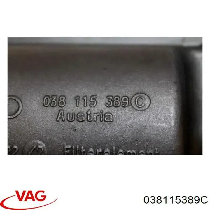 038115389C VAG Кронштейн масляного фільтра
