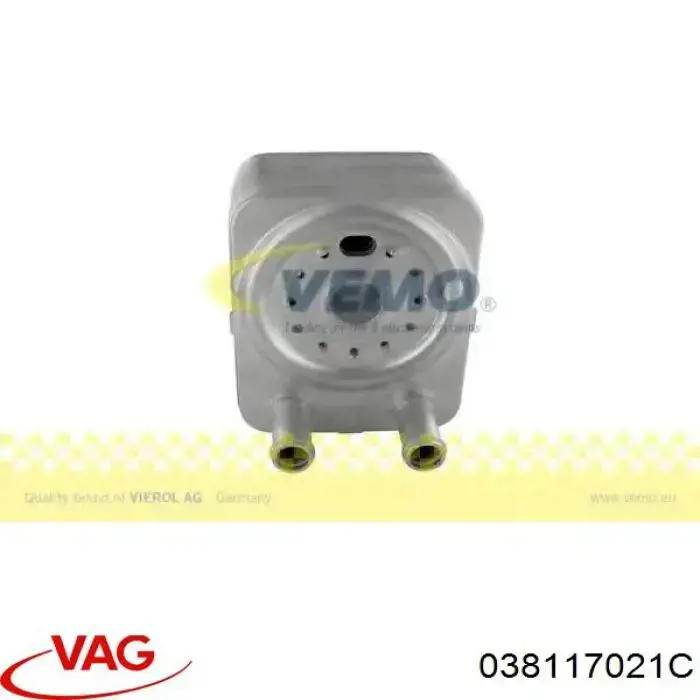 038117021C VAG радіатор масляний (холодильник, під фільтром)