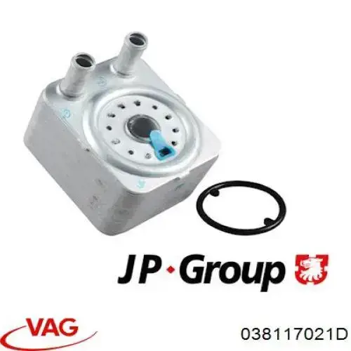 Купити 038117021D VAG Радіатор масляний (холодильник), під фільтром