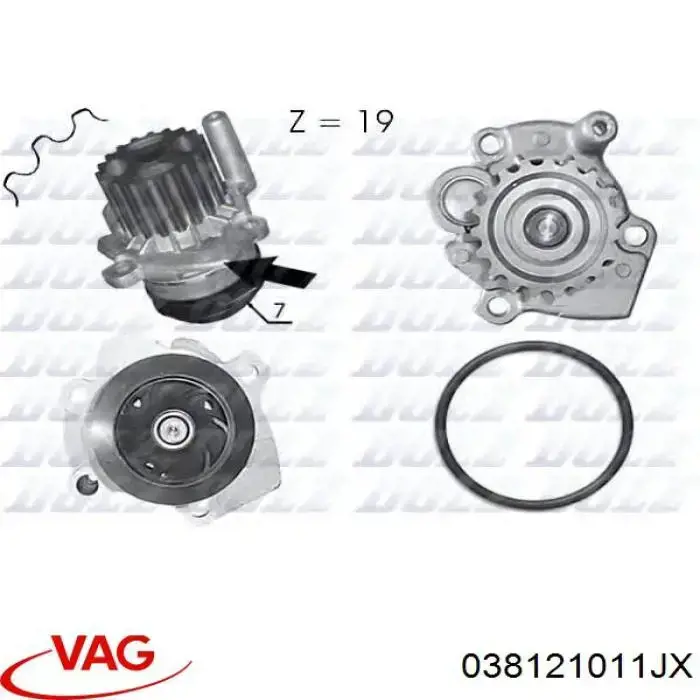 Помпа 038121011JX VAG
