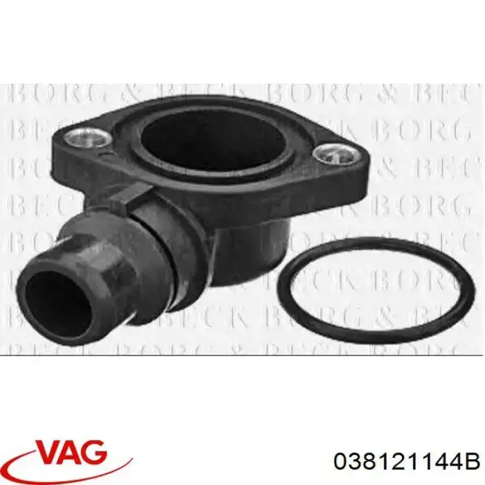 Фланець системи охолодження (трійник) VAG 038121144B ціна, від 27.12 USD