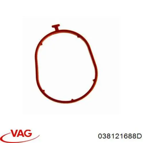 038121688D VAG прокладка фланця (трійника системи охолодження)