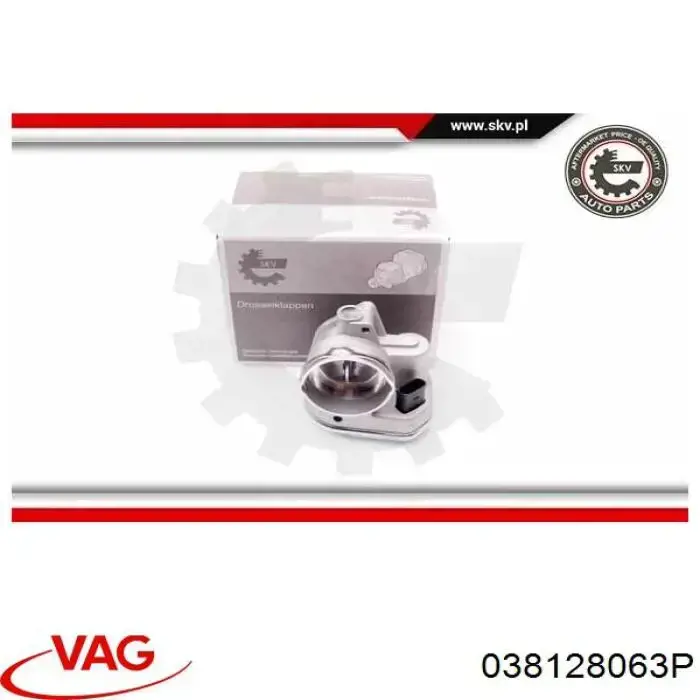 Блок дросельної заслінки VAG 038128063P ціна, від 104.86 USD