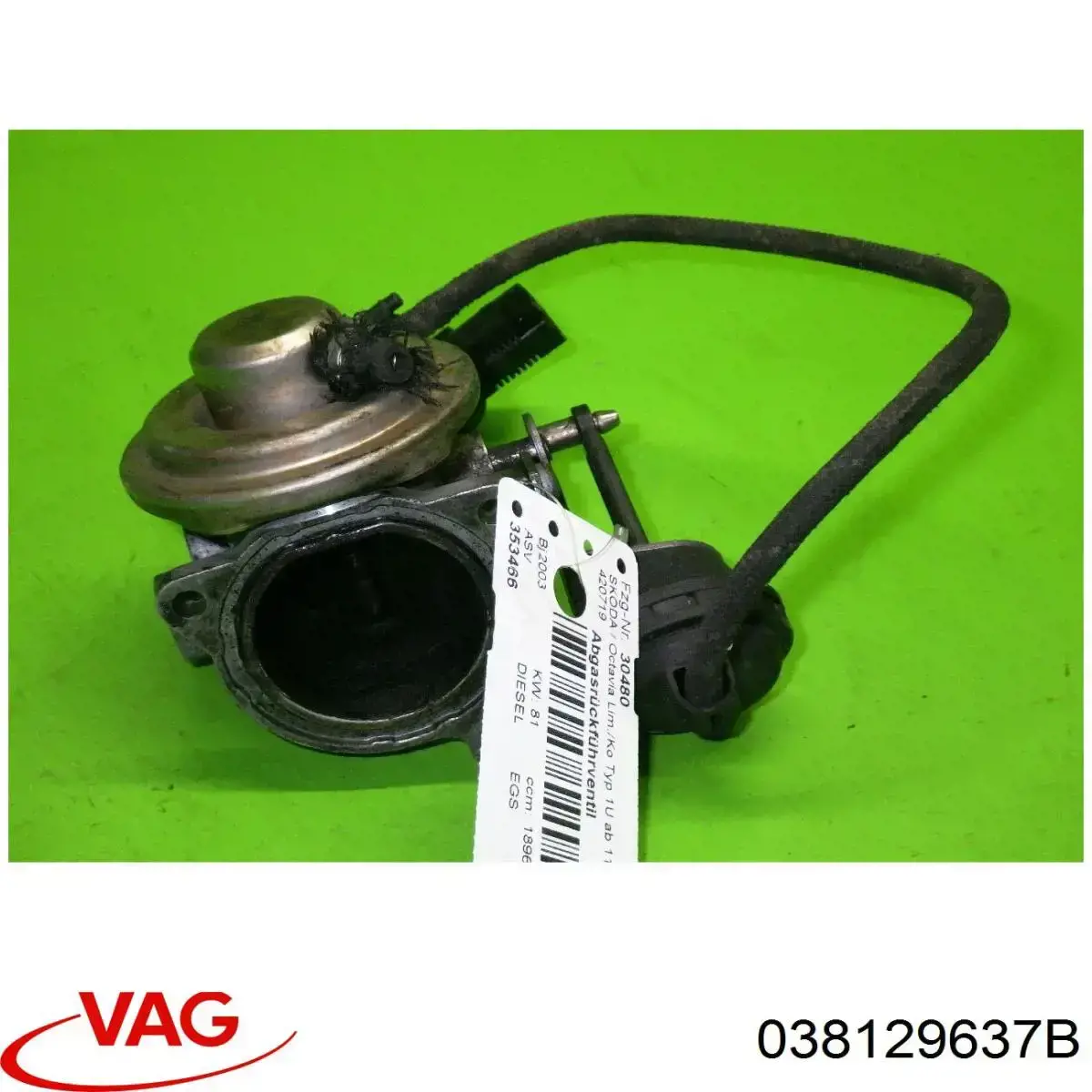 Клапан EGR VAG 038129637B ціна, від 12.67 USD