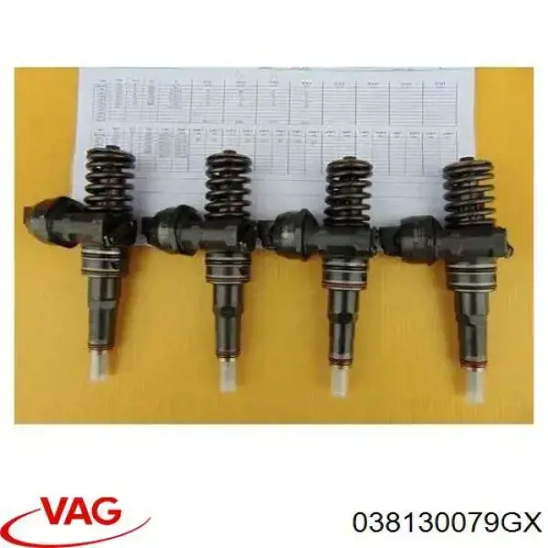 Паливні форсунки 038130079GX VAG