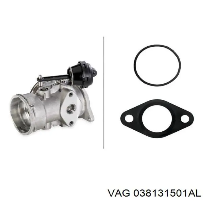 Клапан ЄГР 038131501AL VAG