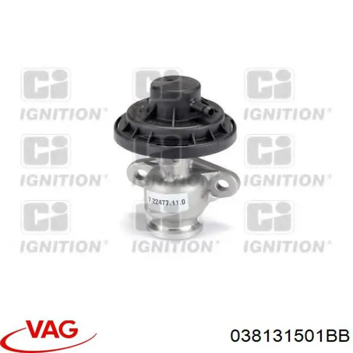 Клапан EGR VAG 038131501BB ціна, від 22.39 USD